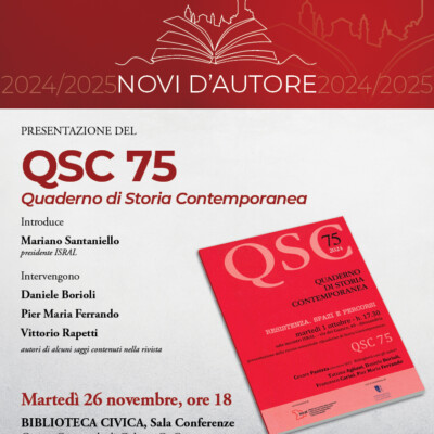 Immagine di Presentazione di "Quaderno di storia contemporanea" a Novi Ligure